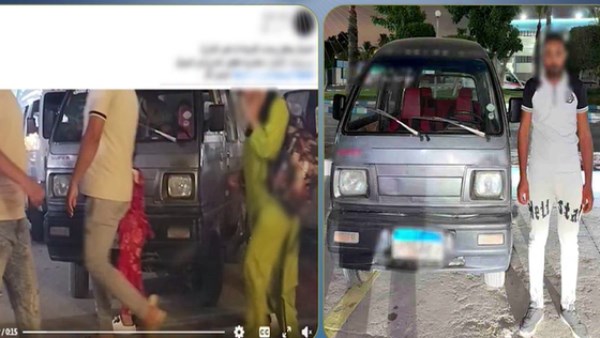 حمل وسط الطريق .. ضبط سائق فان أعاق الحركة المرورية بالإسكندرية