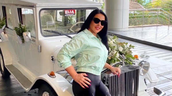 سمية الخشاب في أحدث ظهور بإطلالة كاجوال