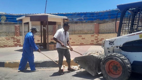 البحر الأحمر.. حملة مكثفة للنظافة ورفع المخلفات بمدينة سفاجا
