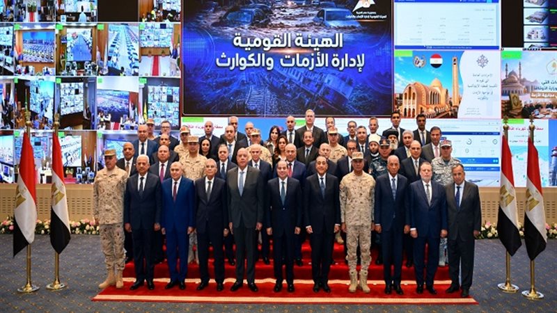 15 صورة ترصد تفاصيل استعراض إمكانيات أجهزة الدولة في مُجابهة الأزمات والكوارث