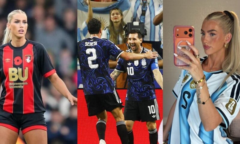 بين بلادها وعشيقها.. مباراة إنجلترا تورط شريكة لاعب الأرجنتين