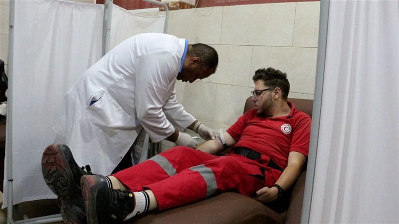 الهلال الأحمر يواصل تنفيذ حملات موسعة للتبرع بالدم