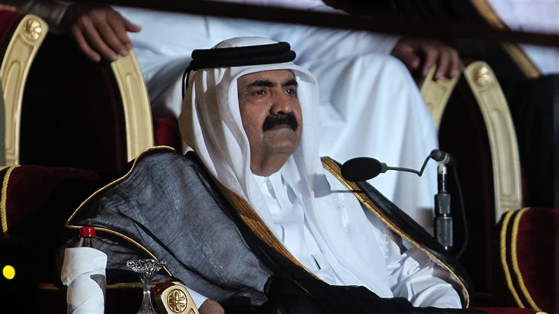 وزير الأوقاف والمفتي يعزيان أمير قطر في وفاة الأمير الوالد حمد بن خليفة
