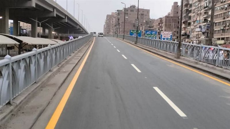 محافظ الجيزة يتابع أعمال تطوير كوبري أرض اللواء