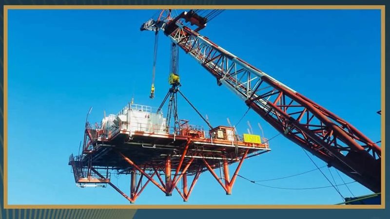 خدمات البترول البحرية تنتهي من أعمال المرحلة الثانية لمشروع تنمية حقل شمال صفا البحري