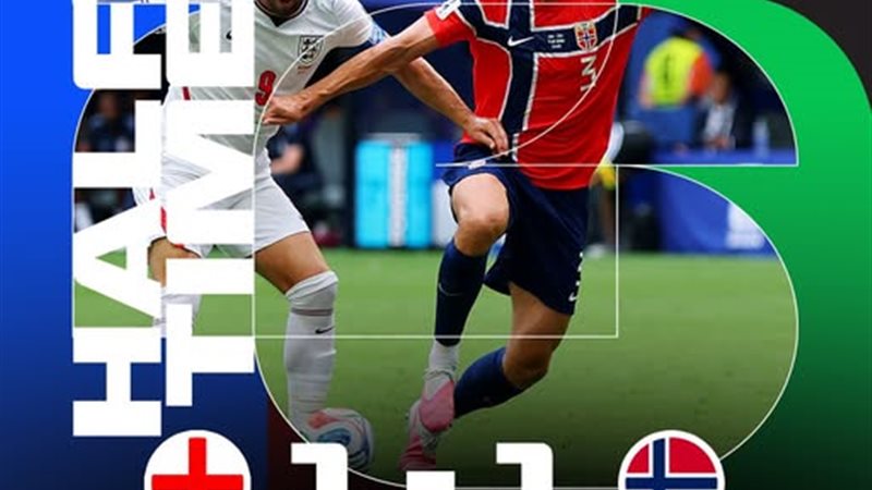 بيلينجهام يدرك التعادل لإنجلترا أمام النرويج في الشوط الأول بكأس العالم (فيديو)