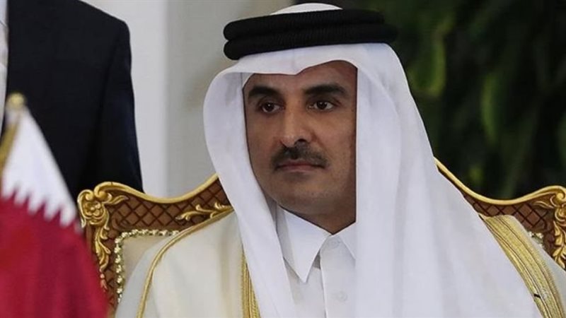 أمير قطر يعرب عن تقديره لزيارة وتعزية السيسي في وفاة الشيخ حمد بن خليفة