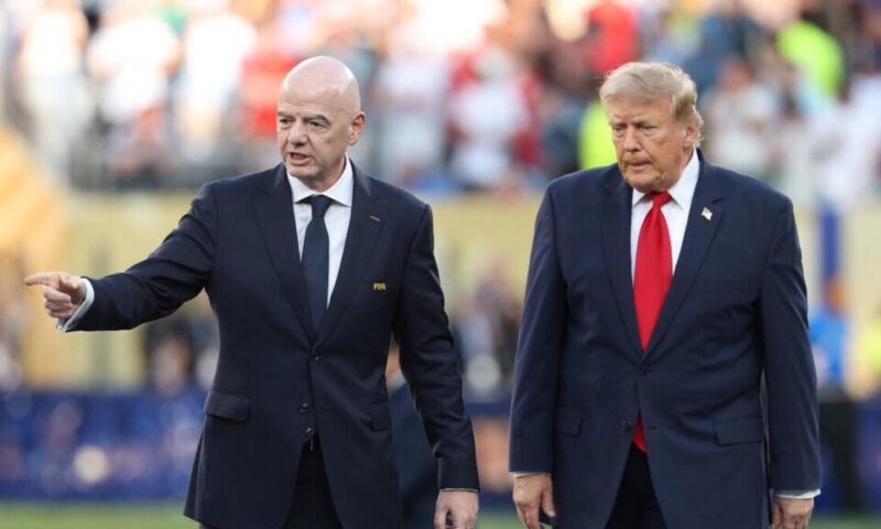 صيحات استهجان تستقبل ترامب وإنفانتينو في نهائي كأس العالم