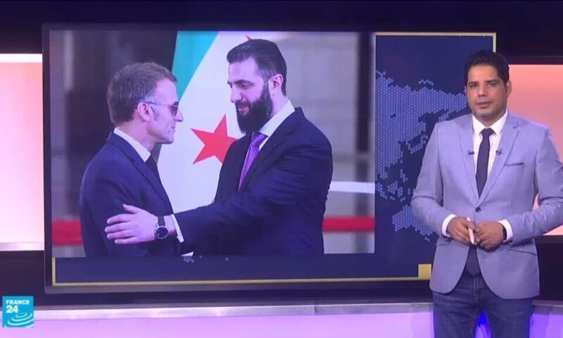 هل غادر ماكرون دمشق “بعد وقوع تفجيرين قرب مقر إقامته”؟