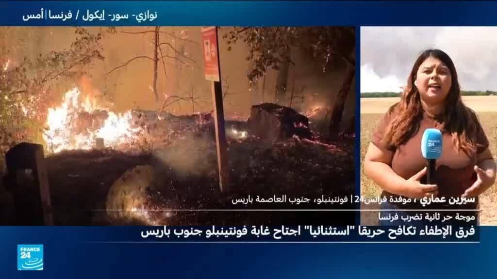 حريق يجتاح غابة فونتينبلو قرب باريس والسلطات الفرنسية لا تستبعد أن يكون “مُفتعلا”
