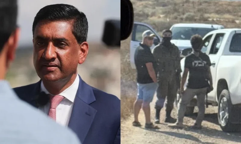 مستوطنون مسلّحون يحتجزون نائبا أمريكيا خلال زيارته إلى الضفة