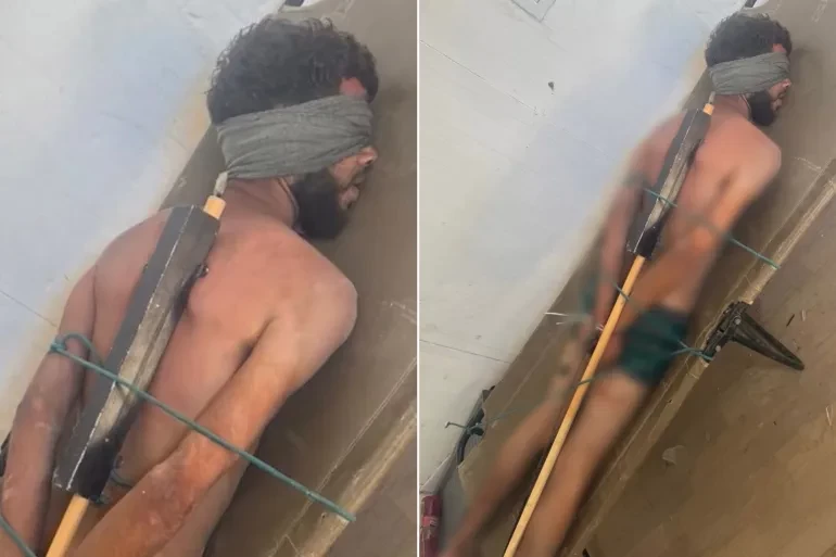 جيش الاحتلال يقر بصحة صورة توثق تعذيب أسير فلسطيني في غزة