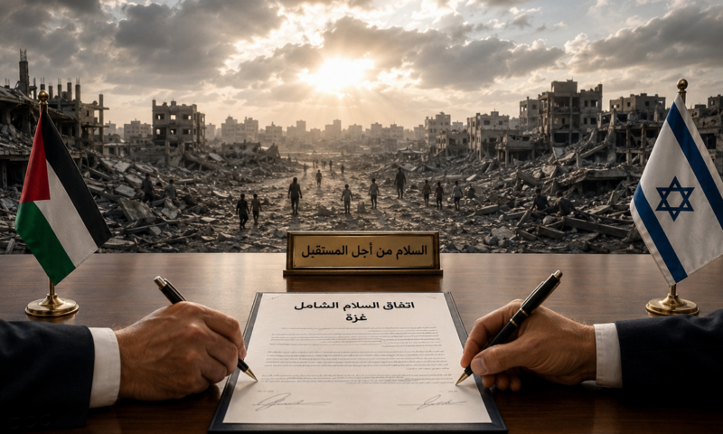 مسودة اتفاق غزة ترسم إدارة جديدة وترتيبات لنزع السلاح