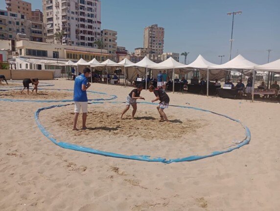 القليوبية تحصد 6 ميداليات في بطولة الجمهورية للمصارعة الشاطئية بالإسكندرية