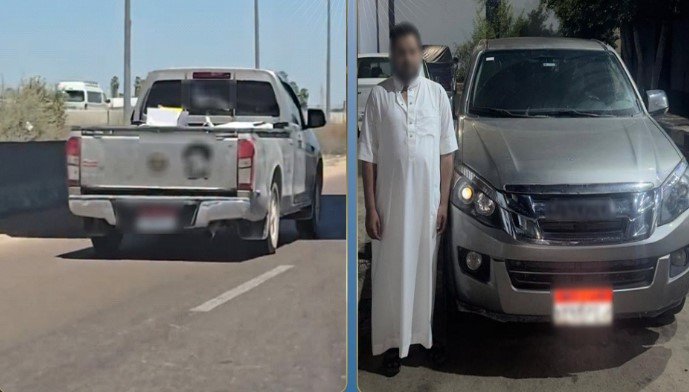 ضبط قائد ربع نقل للسير برعونة والاصطدام بسيارة آخر بالإسكندرية