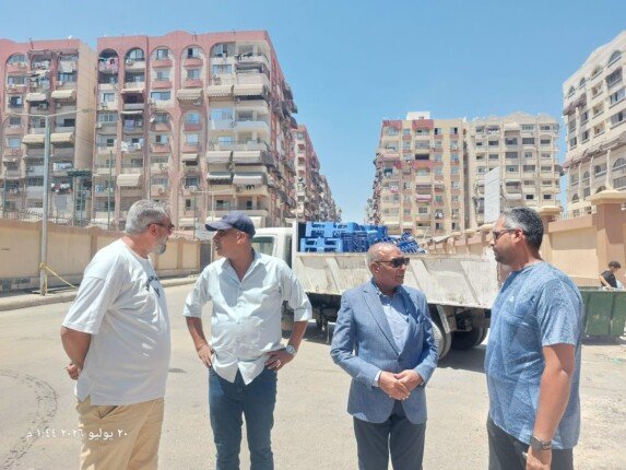 سكرتير عام بورسعيد يقود حملة موسعة لإزالة الإشغالات بمنطقة بروتكس