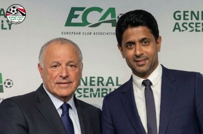 ناصر الخليفي يهنئ هاني أبو ريدة بعد إنجاز منتخب مصر في كأس العالم 2026