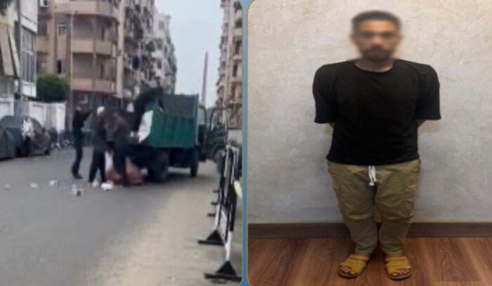 ضبط المتهم بإعادة نشر فيديو قديم لدفع موظف بأحد الأحياء لجامع خردة ببورسعيد