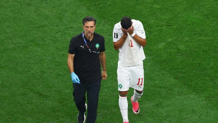 الركراكي يعلن غياب الصيباري عن مواجهة فرنسا في ربع نهائي كأس العالم