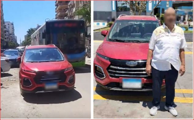 ضبط سائق سيارة تسبب في تعطيل حركة المرور بالإسكندرية