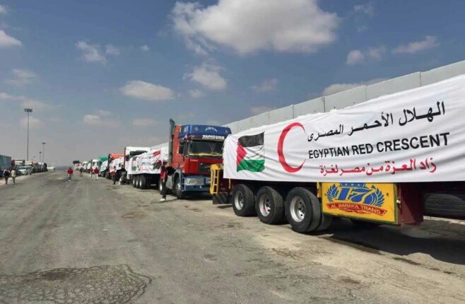 انطلاق قافلة «زاد العزة 226» إلى غزة محملة بأكثر من 4 آلاف طن مساعدات