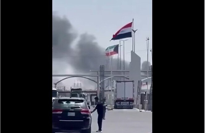 هجوم جديد بمسيرات على منفذ العبدلي الحدودي بين العراق والكويت