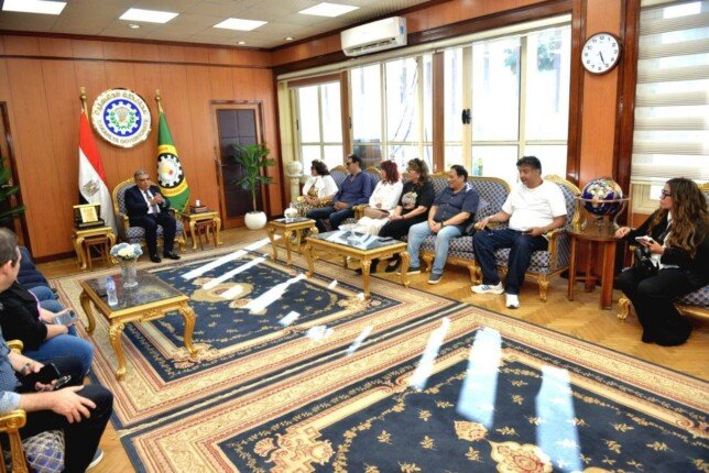 نجوم المهرجان القومي للمسرح في ضيافة محافظ الدقهلية «صور»