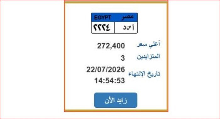 المرور تطرح لوحة سيارة مميزة.. خطوات التسجيل عبر بوابة مرور مصر