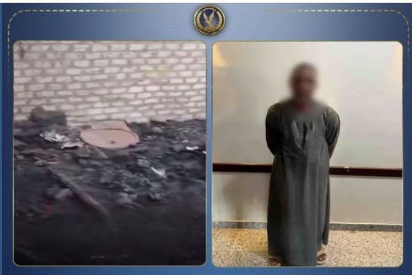 الداخلية تلقي القبض على المتهم بإشعال النيران في منزل جاره بأبو تشت