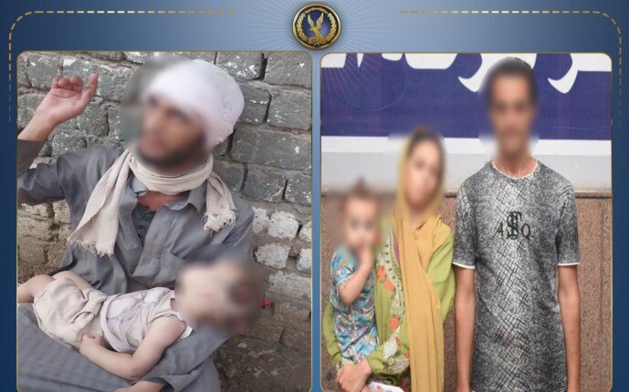 بسبب ثقب في القلب.. الداخلية توضح حقيقة فيديو استجداء عاطل بطفلته المغشي عليها