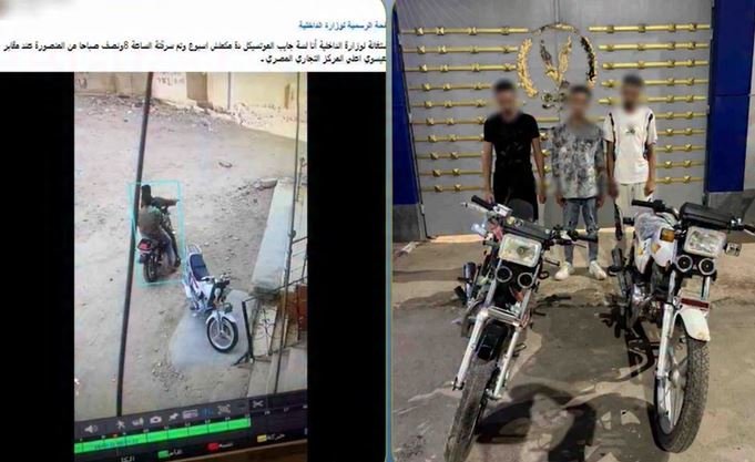 «اتحبسوا على ذمة التحقيقات».. ملابسات فيديو سرقة شخصين لدراجة نارية بالدقهلية