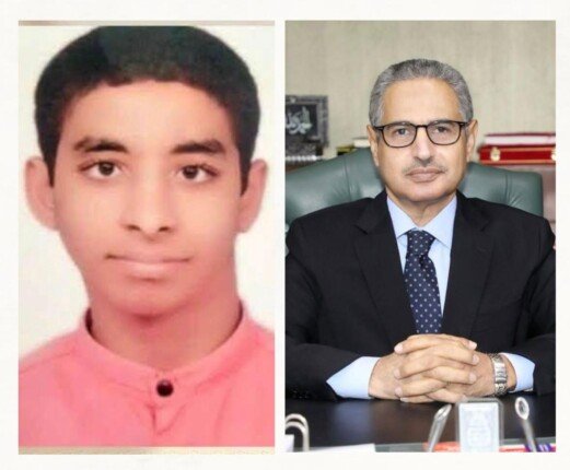 محافظ بني سويف يهنئ هاتفيًا الطالب «عبد الرحمن» ثاني الجمهورية بالثانوية الأزهرية «أدبي – دمج»