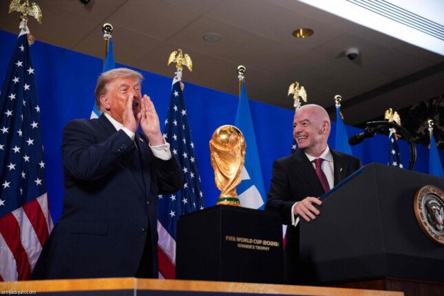 عاجل| ترامب يصل ملعب ميتلايف لحضور نهائي كأس العالم 2026