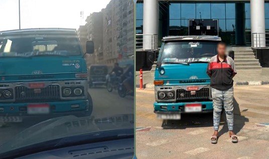 ضبط المتهم بالسير عكس الاتجاه والتلويح بإشارات خادشة للحياء بالجيزة