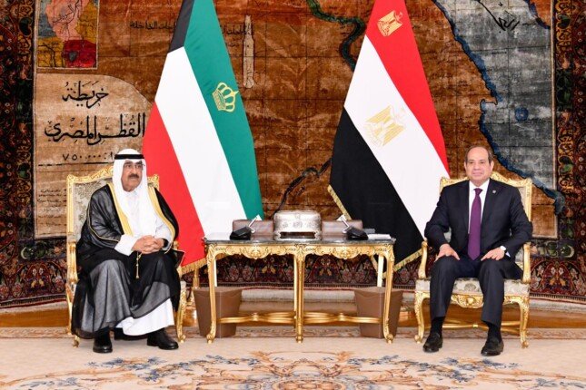 أمير الكويت: نقدر مساندة مصر لبلادنا في ظل الظرف الإقليمي الراهن