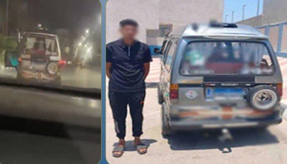 القبض على طالب استعرض بسيارته في أحد الطرق بالإسماعيلية