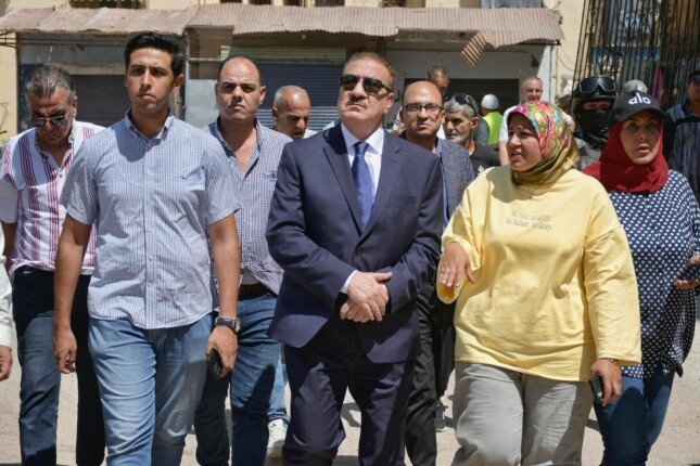 محافظ بورسعيد يتابع الموقف التنفيذي لتوصيل المرافق باستاد النادي المصري