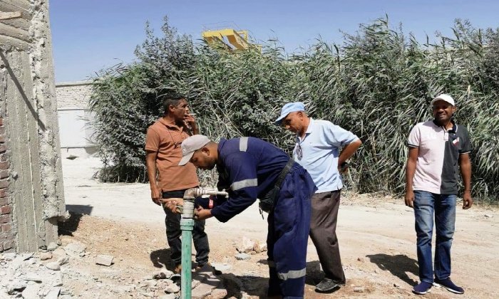حملات ميدانية لرفع كفاءة شبكات المياه والصرف الصحي بأسوان