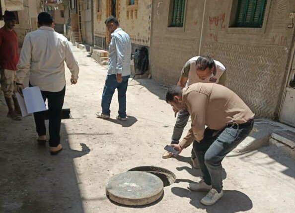 ضمن «حياة كريمة».. «مياه البحيرة» تستلم الوصلات المنزلية بمنطقة البيضا في كفر الدوار