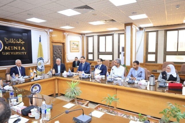 ​استعدادًا لأسبوع شباب الجامعات الرابع عشر.. جامعة المنيا تسابق الزمن لإنهاء مشروعاتها الإنشائية الكبرى