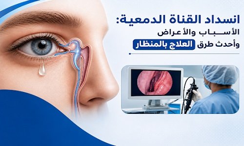 انسداد القناة الدمعية.. الأسباب والأعراض وأحدث طرق العلاج بالمنظار