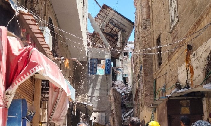 تضامن الإسكندرية: الانتهاء من رفع أنقاض عقار بحري