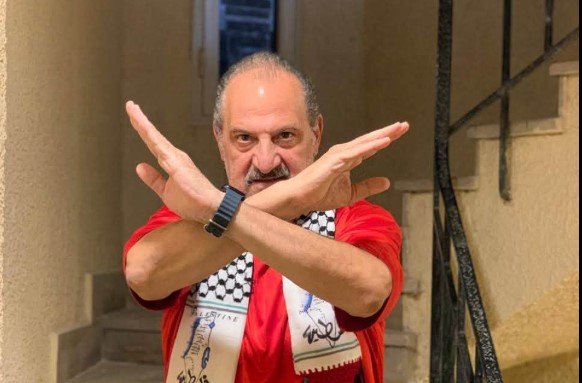 بقميص المنتخب الوطني.. خالد الصاوي يدعم القضية الفلسطينية