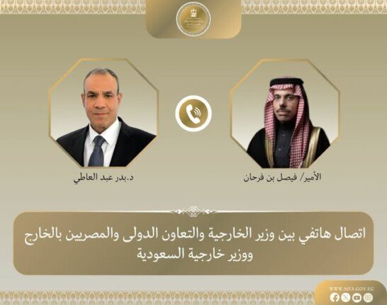 وزير الخارجية يبحث مع نظيره السعودي جهود خفض التصعيد في المنطقة