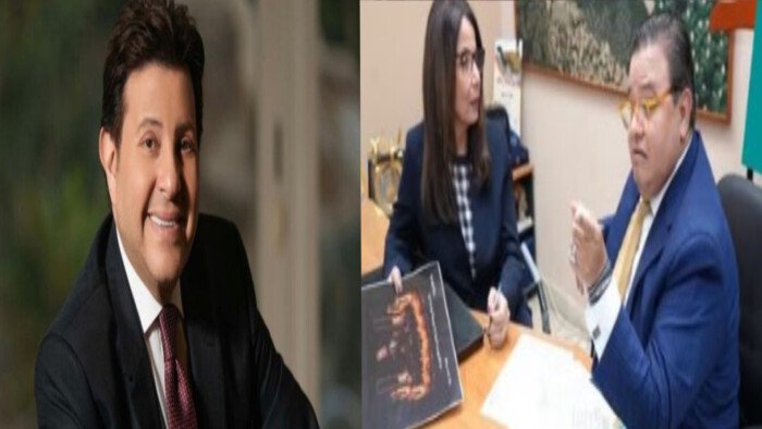 وزيرة الثقافة والمخرج خالد جلال يبحثان الترتيبات النهائية لحفل تأبين هاني شاكر