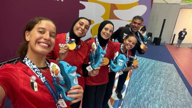 منتخب مصر لسيدات تنس الطاولة يتوج بذهبية الفرق في دورة ألعاب البحر المتوسط