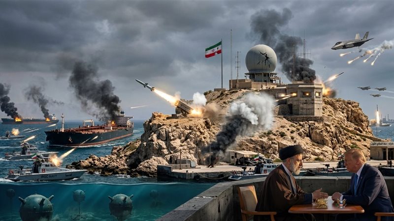 لماذا تستهدف واشنطن جزيرة لارك؟.. تضم قاعدة عسكرية للحرس الثوري.. وتوصف بــ”عين إيران” لمراقبة حركة الملاحة وناقلات النفط في مضيق هرمز