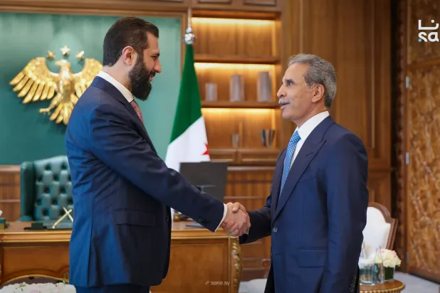 الشرع يستقبل رئيس مجلس القضاء الأعلى العراقي