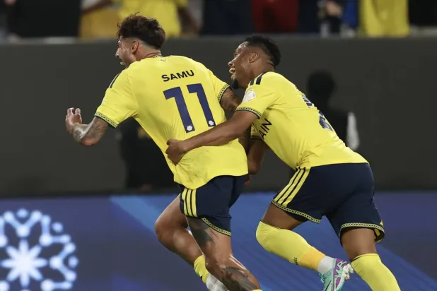 النصر يدشن حملة الدفاع عن اللقب بثلاثية تحت أنظار رونالدو