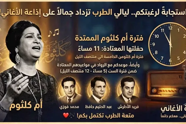 «زوبعة» خريطة «إذاعة الأغاني» تؤكد تعلُّق مصريين بنجوم الطرب القدامى
